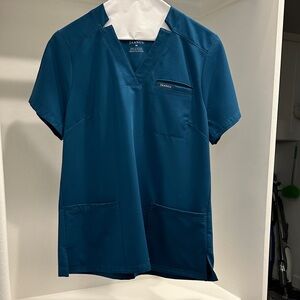Jaanuu Deep Blue Scrub Top